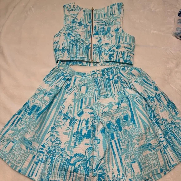 Lilly Pulitzer Melody Crop Top and Skirt Set in La Via Loca - Picture 4 of 5